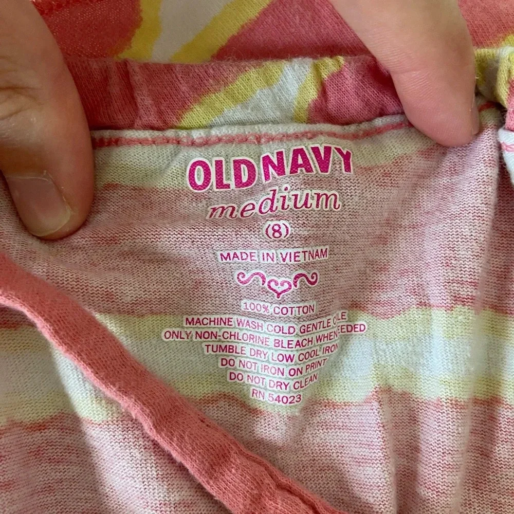 Old Navy girl’s colorfully striped‎ tube top/halter top — medium